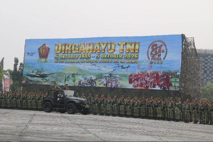 Kodim 0301/Pekanbaru Hadiri Upacara HUT ke-81 TNI Tahun 2026