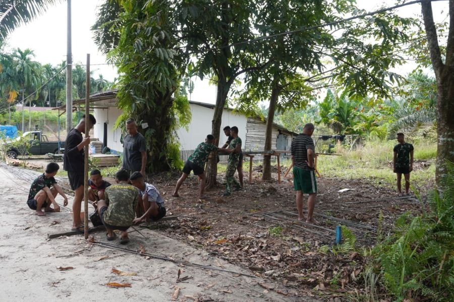 Kodim 0301/Pekanbaru Hadirkan Harapan Baru di Setiap Pekerjaan Jembatan