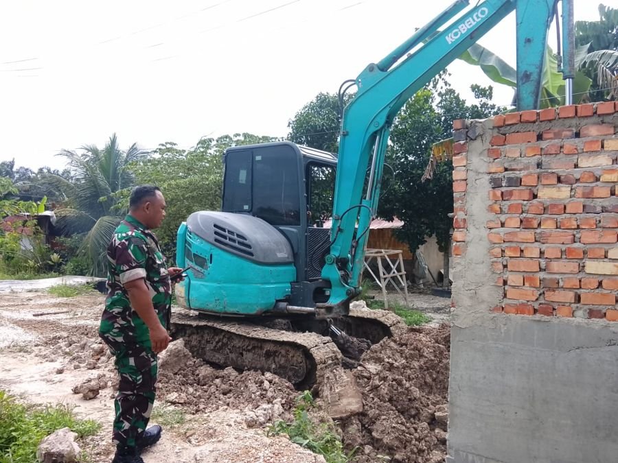 Kodim 0301/Pekanbaru Kebut Pembangunan Jembatan Garuda, Penimbunan Pondasi Mulai Dilakukan