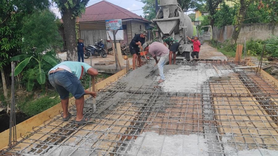Kodim 0301/Pekanbaru Kebut Tahapan Konstruksi Empat Jembatan Garuda
