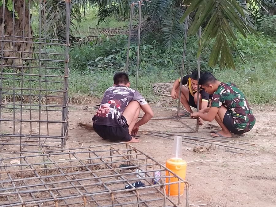 Kodim 0302/Inhu Tancap Gas Rampungkan Jembatan Perintis