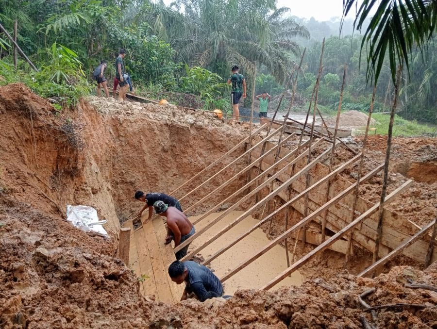 Kodim 0302/Inhu Terus Kebut Pengerjaan Demi Mempermudah Akses Masyarakat