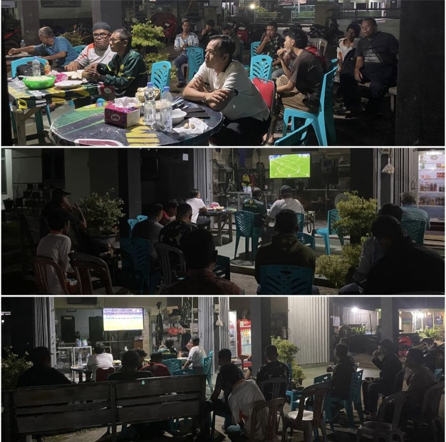 Kodim 0314/Inhil Kembali Gelar Nobar Piala Dunia Bersama Masyarakat