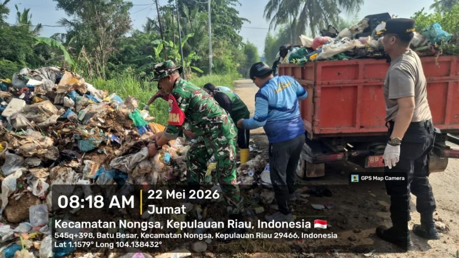 Kodim 0316/Batam Kerahkan Personel Bersihkan Kawasan GOR CLT
