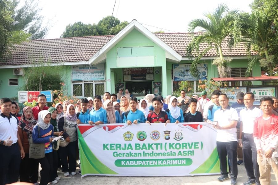 Kodim 0317/TBK Bergerak, Gerakan Indonesia Asri Sasar SMP Negeri 2 Meral