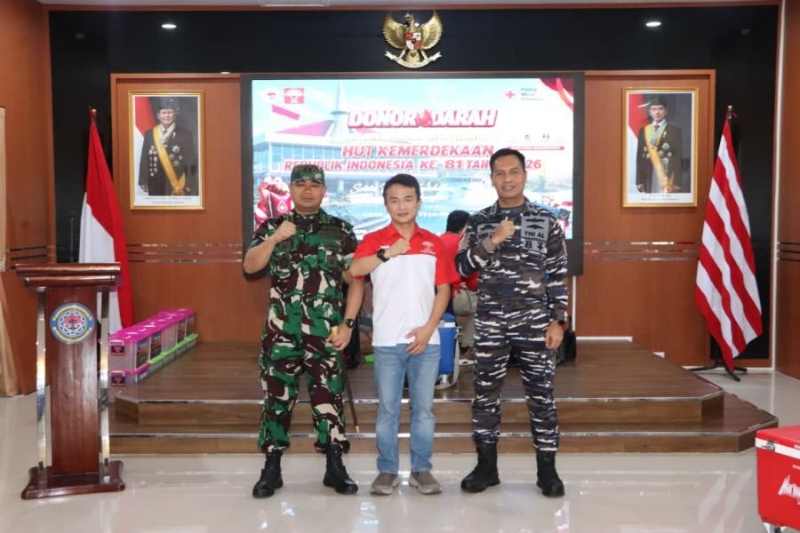 Kodim 0317/TBK Perkuat Aksi Donor Darah Sambut HUT RI Ke-81