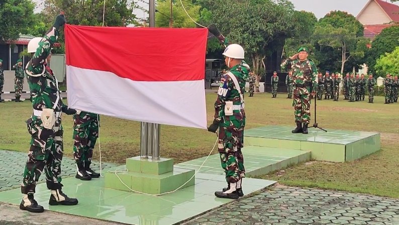 Kodim 0317/TBK Perkuat Kesiapsiagaan dan Integritas Prajurit Saat Upacara 17-an