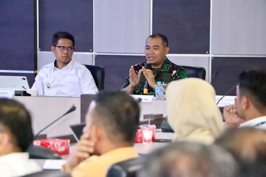 Kodim 0317/TBK Sinkronkan Program Strategis Bersama Pemkab Karimun
