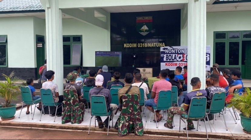 Kodim 0318/Natuna Satukan Warga Lewat Nobar Gemilang Pulalah Dunia