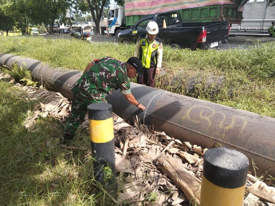 Kodim 0320/Dumai Bersama SKK Migas dan PT Pertamina Hulu Rokan Laksanakan Patroli Pengamanan