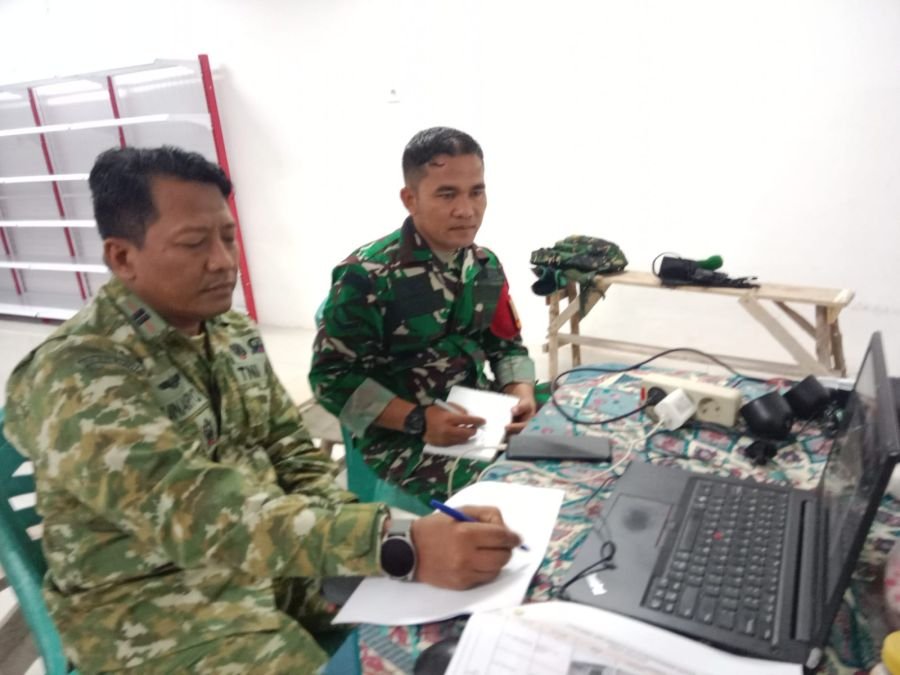 Kodim 0320/Dumai Dampingi Vicon Evaluasi Percepatan Pembangunan KDKMP se-Indonesia