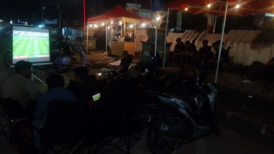 Kodim 0320/Dumai Gelar Nobar Piala Dunia Antarklub Bersama Warga, Pererat Kebersamaan di Dua Titik