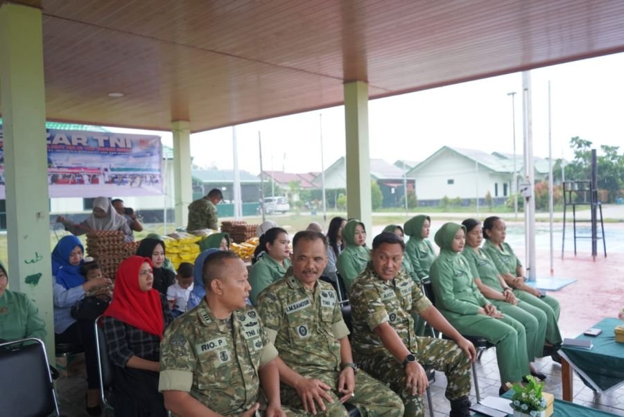 Kodim 0322/Siak Gelar Bazar Pasar Murah Sambut HUT ke-81 TNI