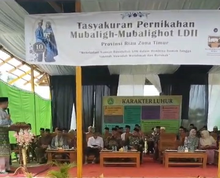 Kodim Inhu dan Forkopimda Hadiri Pernikahan Massal Mubaligh- Mubalighot LDII
