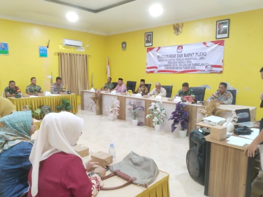 Komandan Koramil dan Babinsa Hadiri Musyawarah Penetapan DPS Pilkades Kampung Hilir