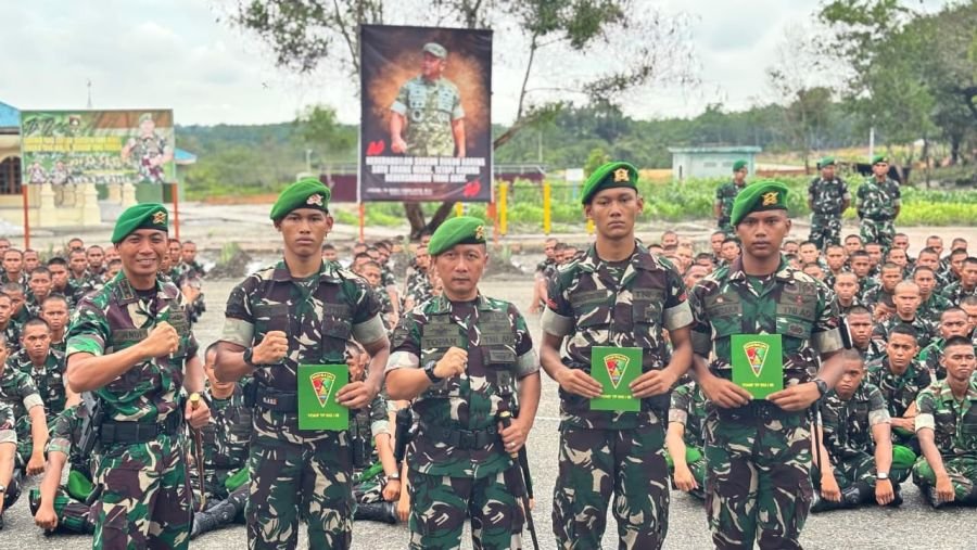 Komandan Satuan Brigiftp89 Apresiasi Prajurit Imam bulqin yang Berprestasi