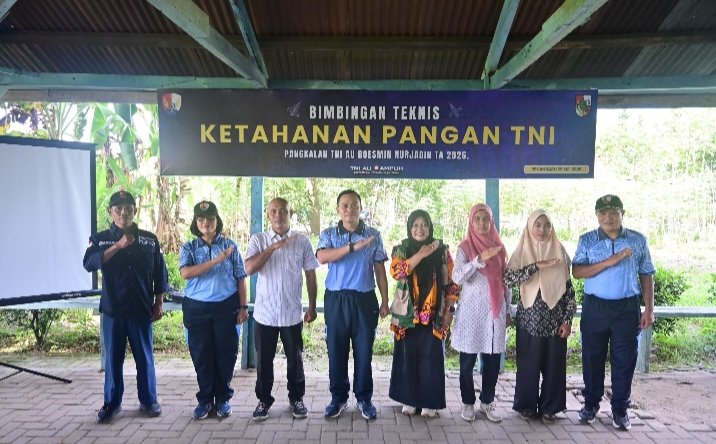 Kompi Produksi Lanud RSN Laksanakan Bimtek Ketahanan Pangan TNI