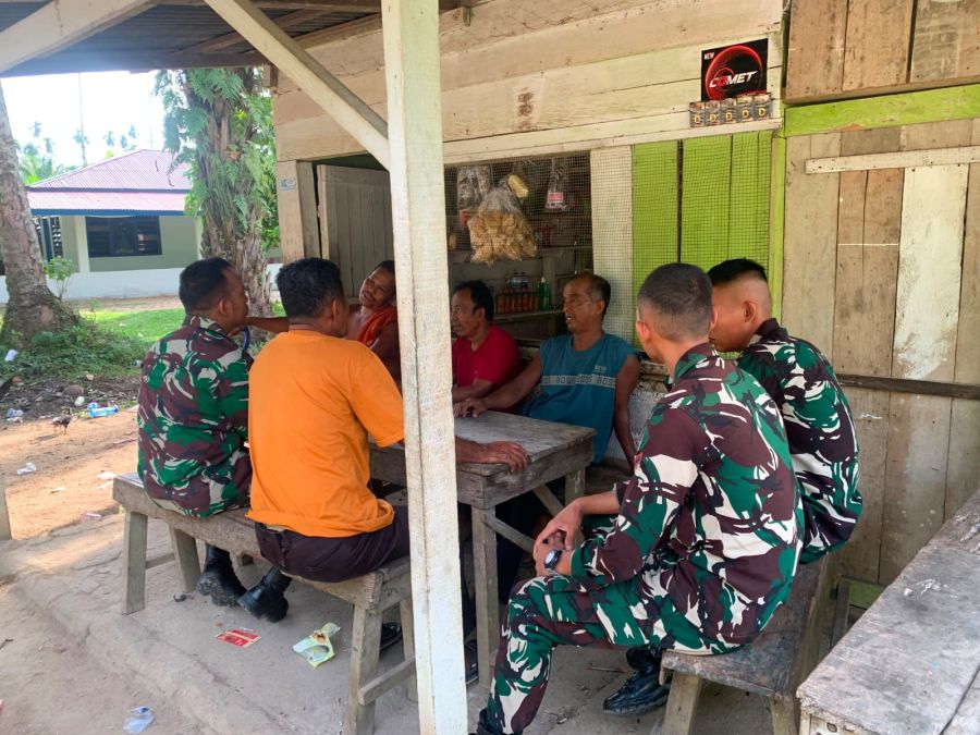 Kompi Senapan C Yonif TP 850/SC Serap Aspirasi Warga Gumanti