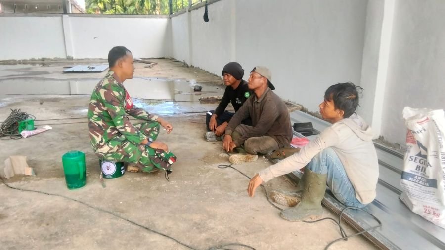 Komsos Babinsa 03/Tpl  Dorong Pembangunan KDKMP Lebih Terarah