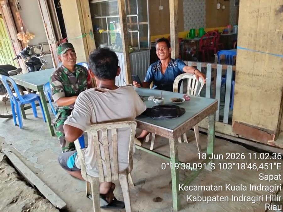 Komsos dan Pengawasan SDM Jadi Fokus Babinsa Koramil 04/Kuindra di Wilayah Binaan