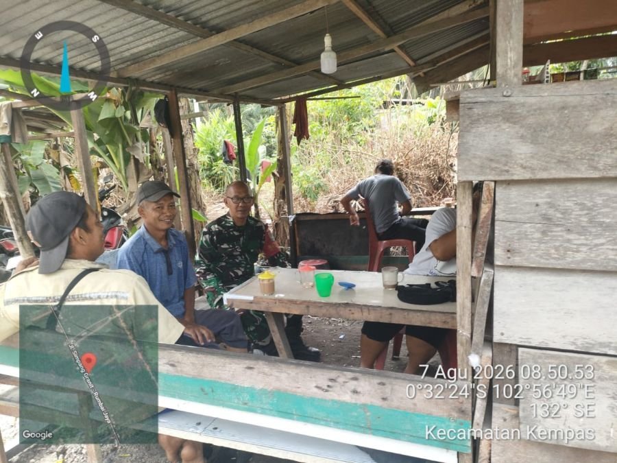 Komsos Humanis Babinsa 03/Tempuling Jadi Benteng Deteksi Masalah di Desa