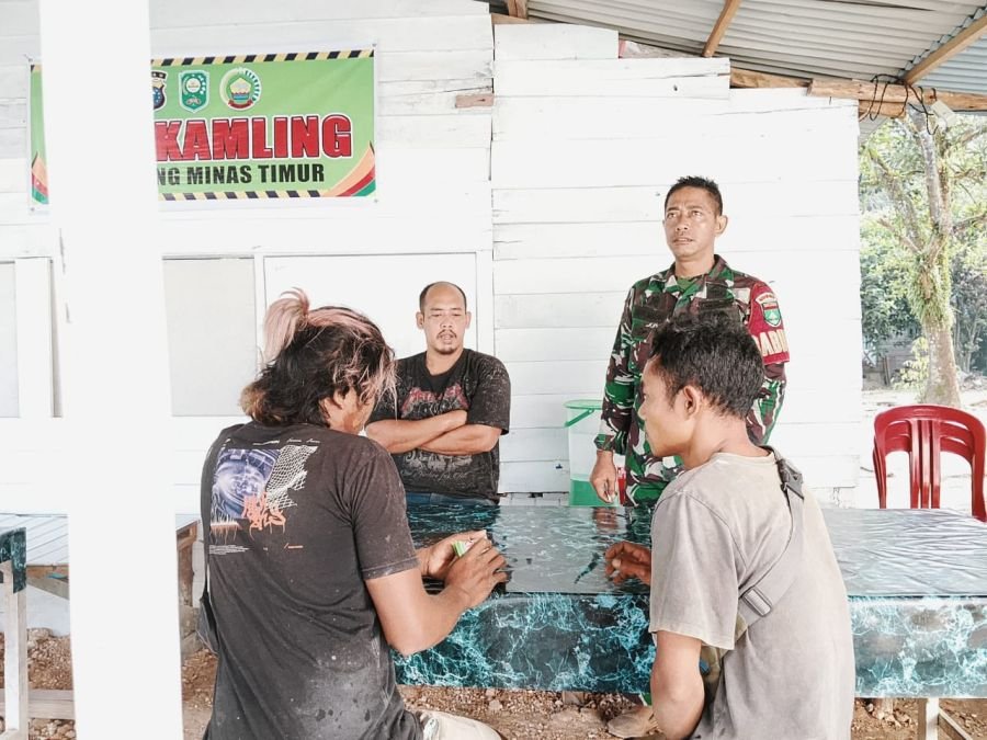 Komsos Kesehatan di Minas Disambut Positif, Babinsa Tekankan Pola Hidup Sehat