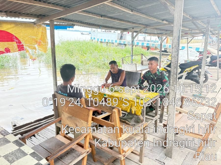 Komsos Rutin: Pratu J Sembiring Bersama Masyarakat Sapat Komitmen Ciptakan Lingkungan Aman