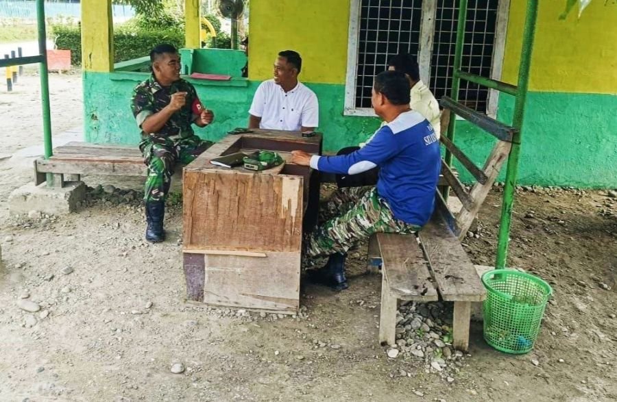Komsos, Serka Dedy Junianto: Kami Mengimbau Warga agar tetap Menjaga Kekompakan