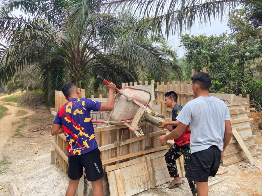 Konstruksi Jembatan Talang Pring Jaya Masuk Tahap Penguatan Angkur