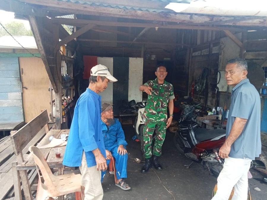 Kopda Andri membangun jaringan Sosial Di Desa Sendaur
