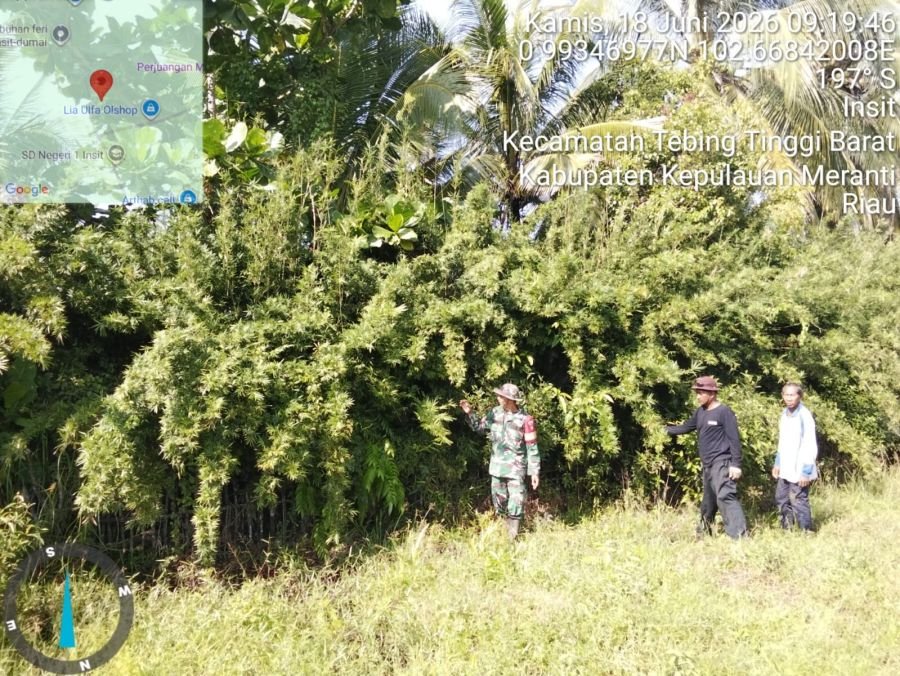 Kopda Karman Patroli Cegah Karhutla di Desa Insit