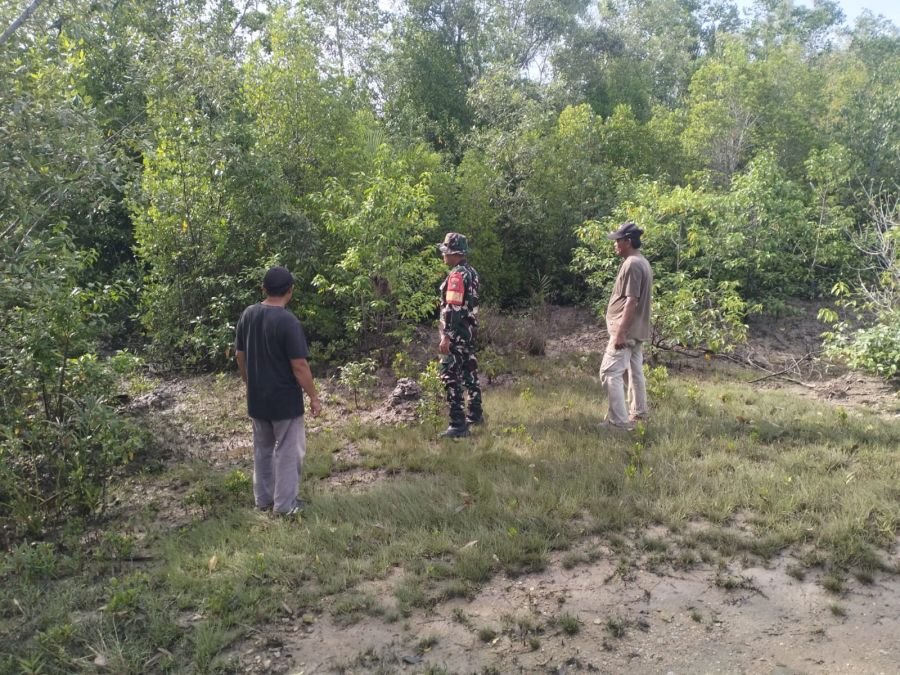 Kopka Masran Melakukan Patroli bersama Masyarakat Tanjung samak