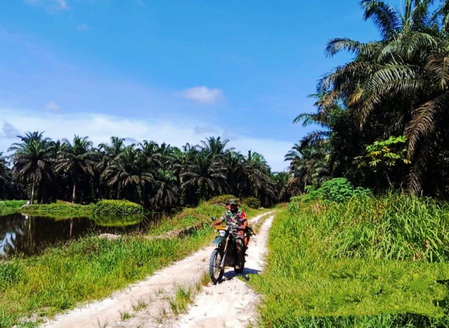 Koptu Alesman bersama MPA Melaksanakan Pencegahan Karhutla