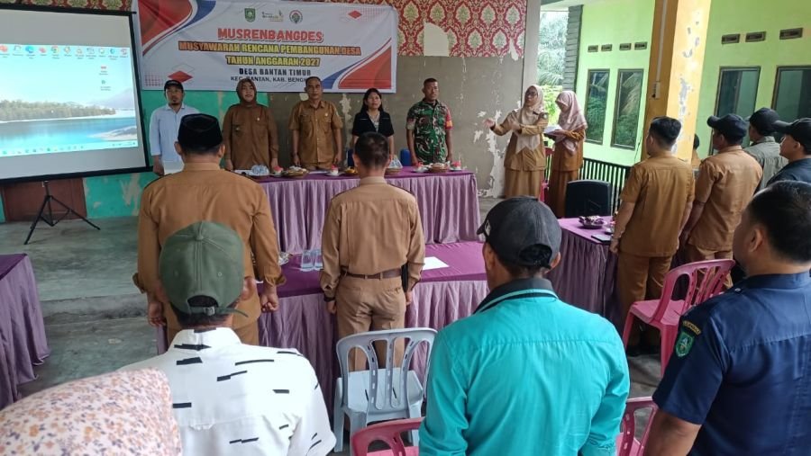 Koptu dedi Swarman Menghadiri Musrenbang di desa bantan timur