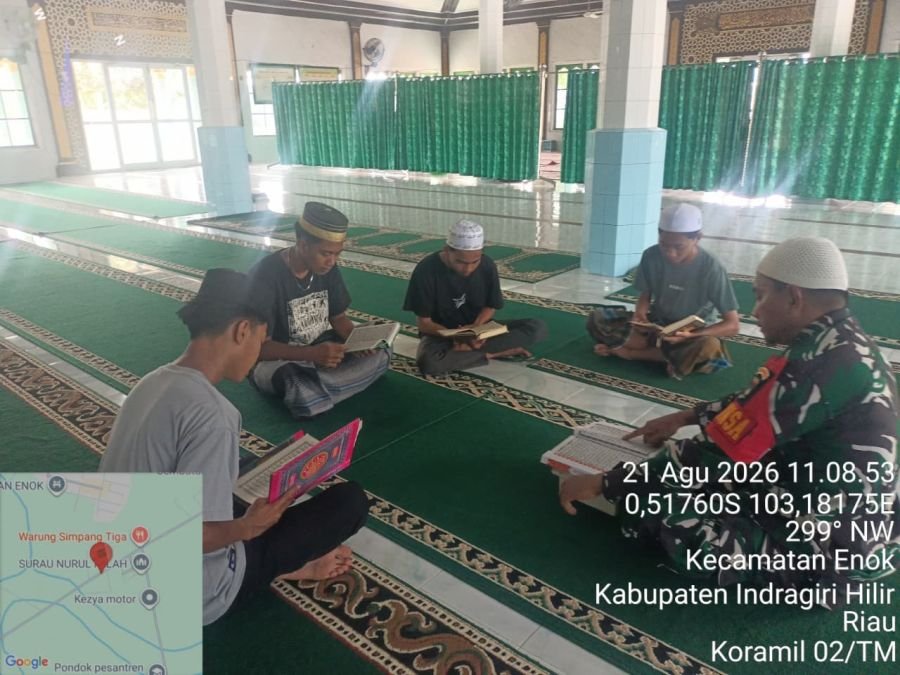 Koptu Muhammad Adrian Laksanakan Pengawasan SDM di Pantai Seberang Makmur
