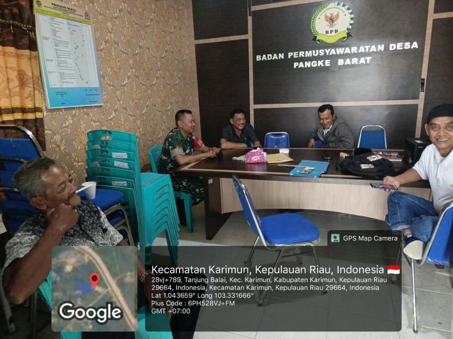 Koptu Suhery Perkuat Sinergi Desa Pangke Barat Jaga Kondusivitas Wilayah