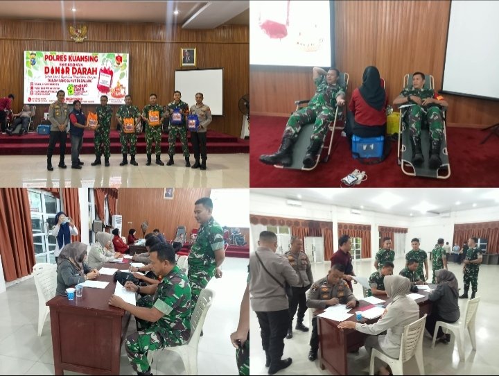 Koramil 02/KT Ikut Donor Darah, Perkuat Kepedulian Kemanusiaan