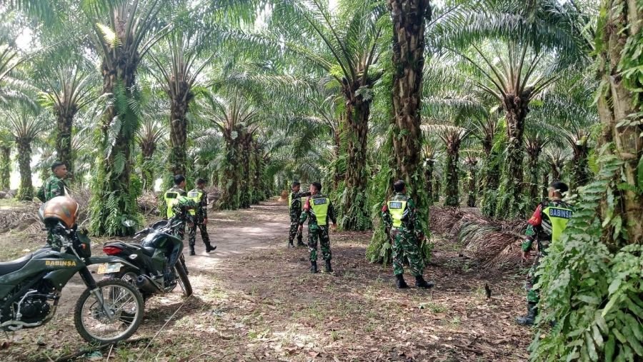 Koramil 02/KT Intensifkan Patroli Karhutla, Warga Koto Sentajo Diingatkan Waspada