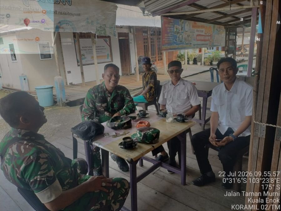 Koramil 02/TM Jaga Sinergitas, Babinsa Tanah Merah Rutin Gelar Komduk