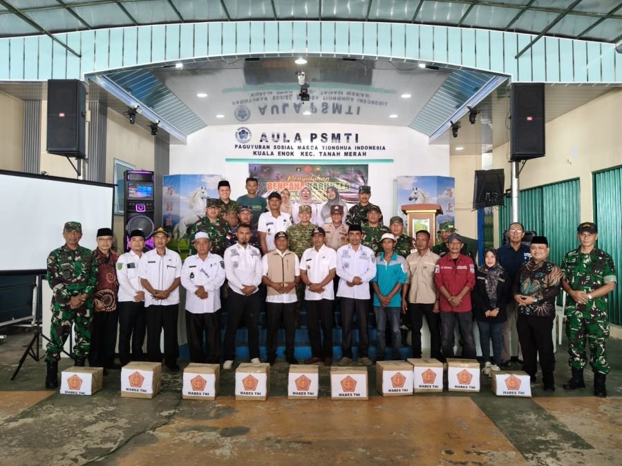 Koramil 02/TM Sambut Tim Mabes TNI, Sinergitas TNI-Pemda-Perusahaan dan Masyarakat Cegah Karhutla Di