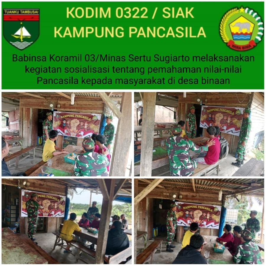 KORAMIL 03/MINAS GENCARKAN SOSIALISASI PANCASILA DI TENGAH MASYARAKAT