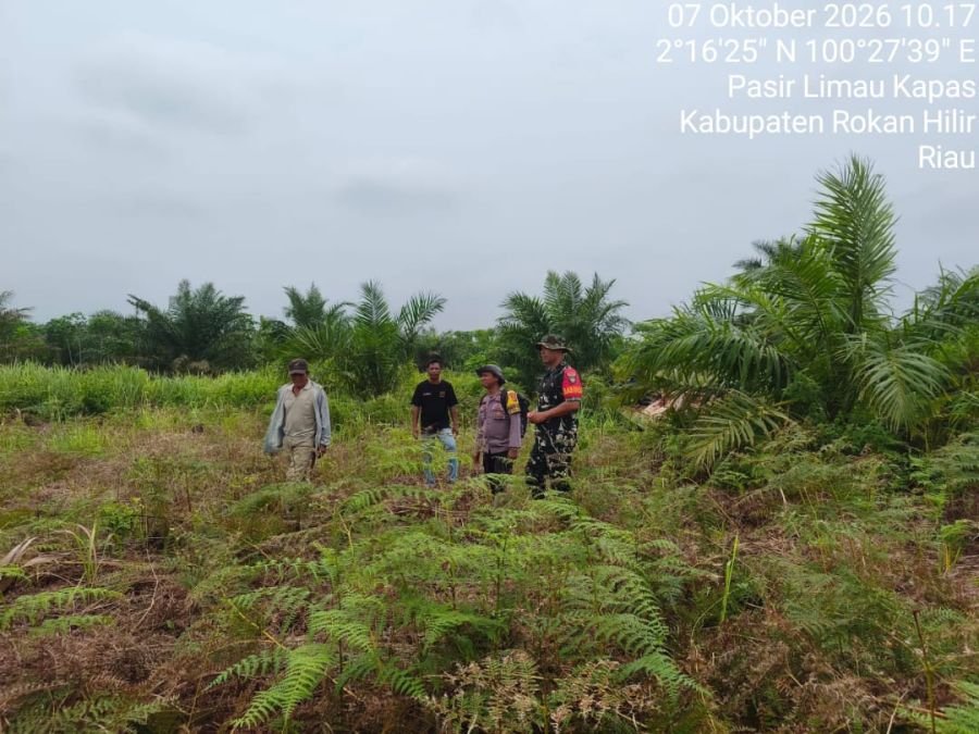 Koramil 04 Kubu Pastikan Lokasi Rawan Karhutla Tetap Aman