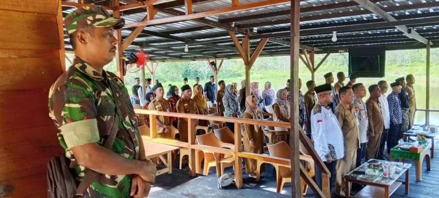 Koramil 04/Dabo, Kodim 0315/TPI Hadir dalam Peresmian Wisata Air Nangak di Desa Batu Kacang.