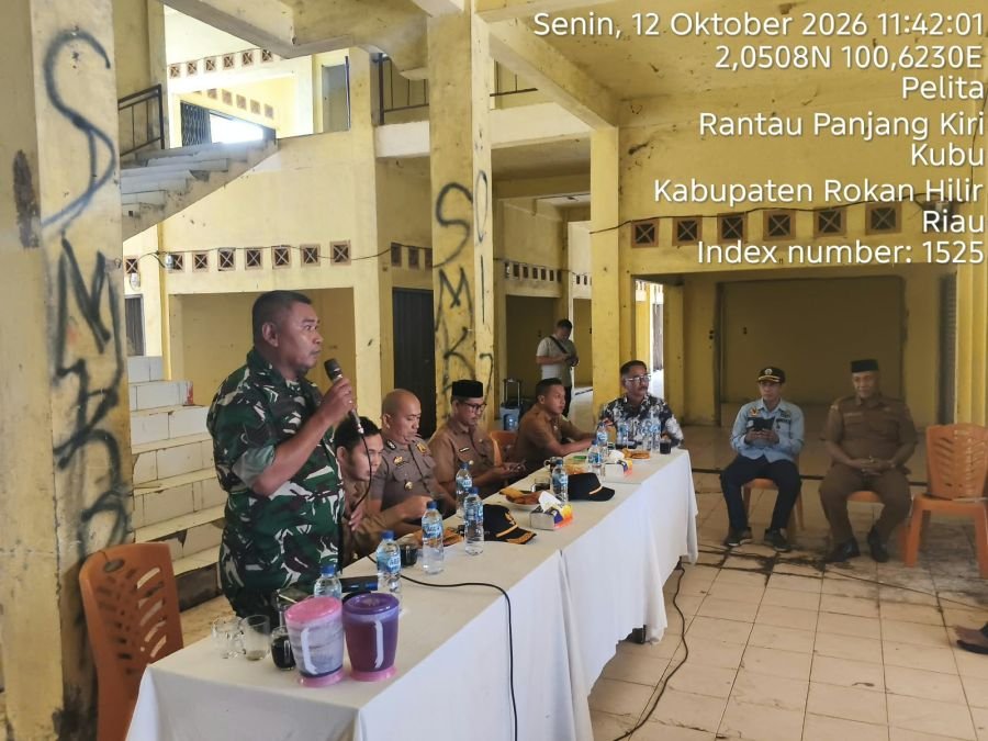 Koramil 04/Kubu Hadiri Musyawarah Penetapan PKL dan Pedagang Pujasera di Pasar Tradisional
