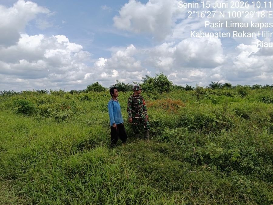 Koramil 04/Kubu Perketat Pengawasan Lahan Rawan Terbakar di PALIKA