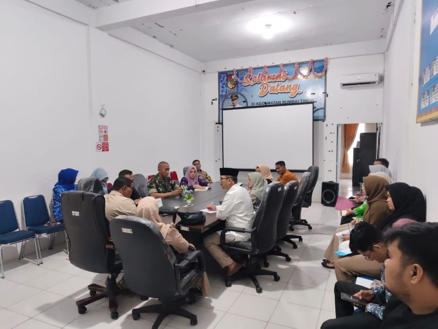 Koramil 04/Limapuluh Siap Dukung Perayaan HUT Pekanbaru ke-242, Babinsa Ikuti Rapat Koordinasi
