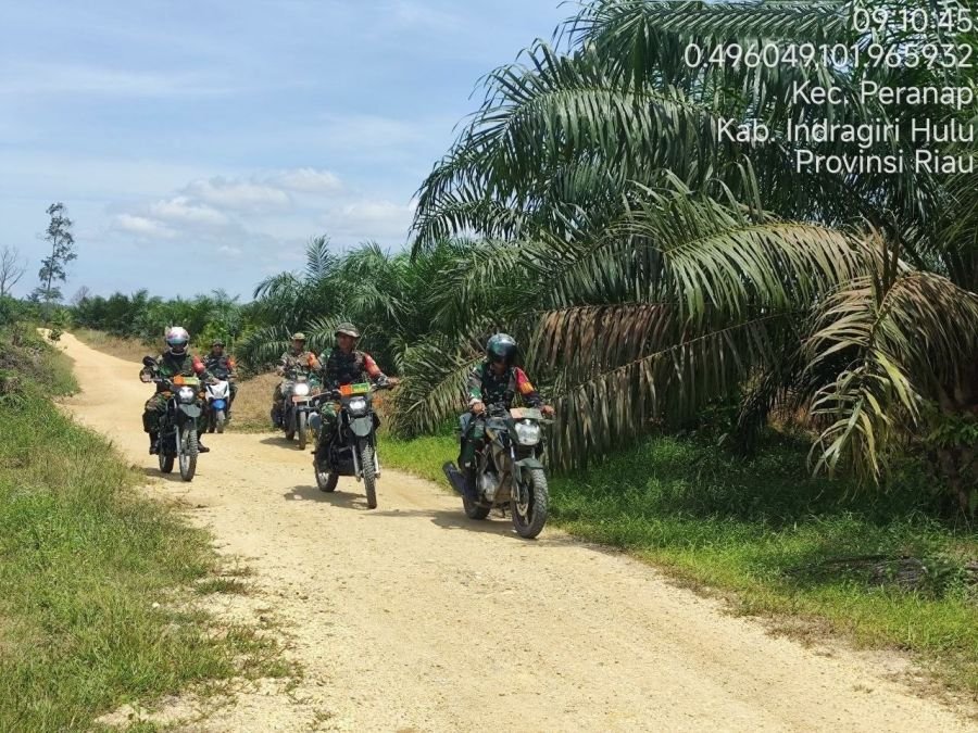 Koramil 05 Peranap Gelar Patroli dan Sosialisasi Karhutla, Pastikan Wilayah Bebas Titik Api