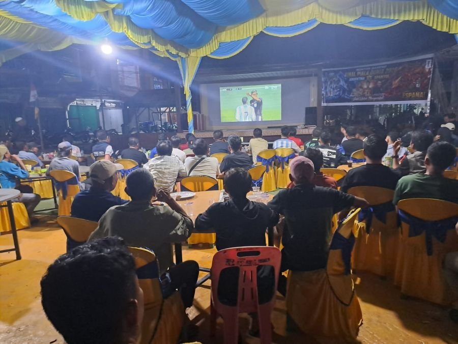 Koramil 06/Kateman Gelar Nobar Final Piala Dunia 2026, Libatkan UMKM untuk Dorong Ekonomi Masyarakat