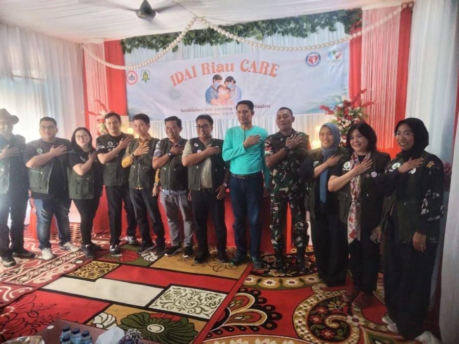 Koramil 06/KTM hadiri Bakti Sosial Peduli Anak oleh IDAI Cab. Riau di Kateman