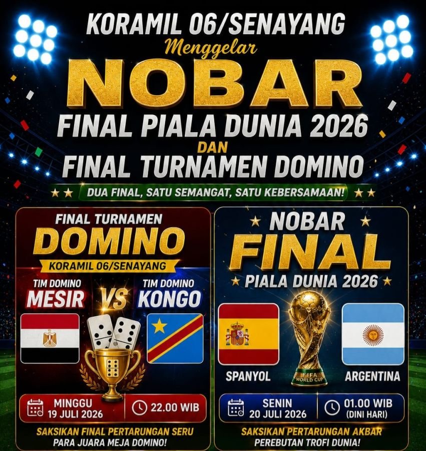 Koramil 06/Senayang Pererat Kebersamaan Lewat Dua Final Sekaligus